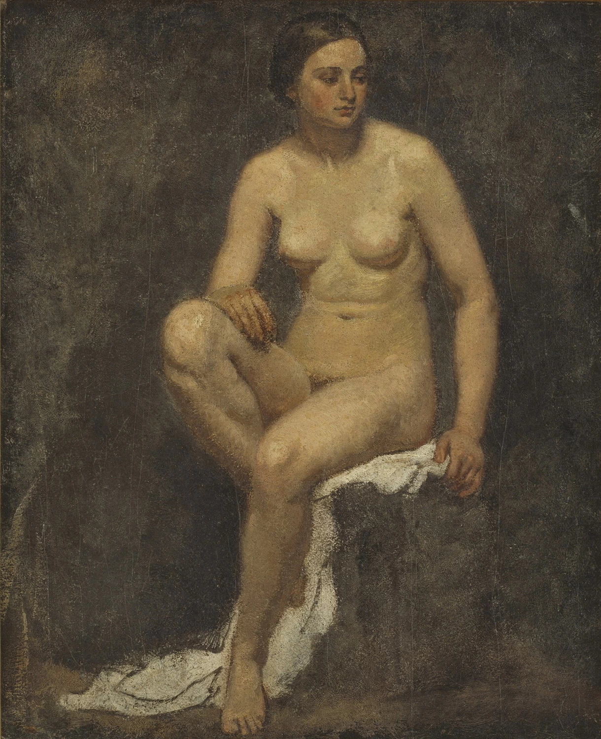 Nudo femminile nello studio di Thomas Couture - Statens Museum for Kunst